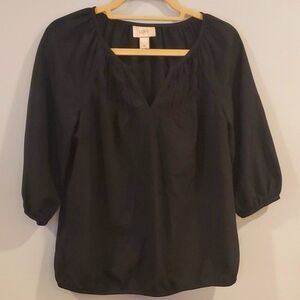 Ann Taylor black 3/4 sleeve top